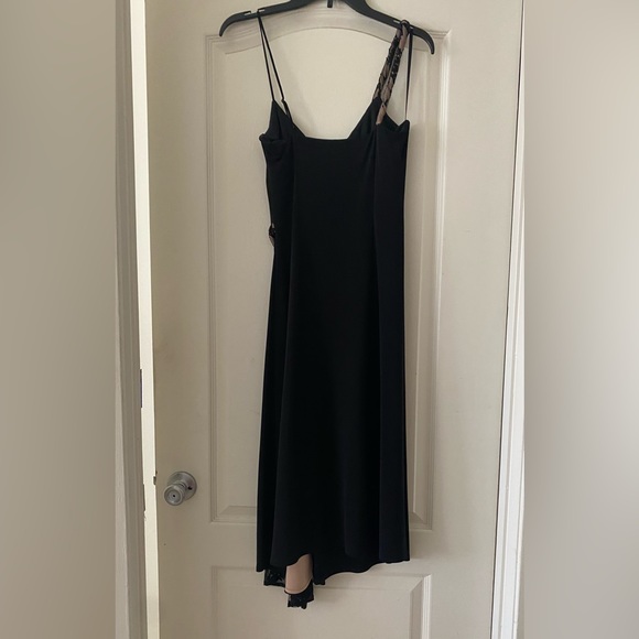 BCBGmaxazria Black Midi Dress with Lace Accent, Size Small - Picture 2 of 5